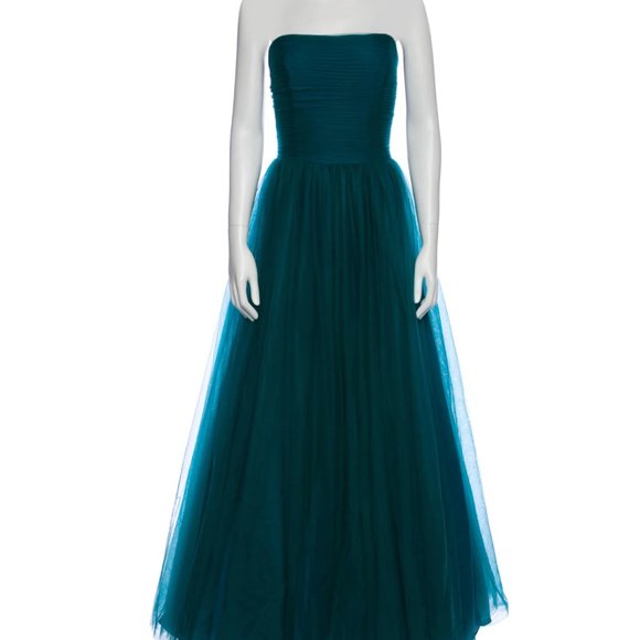 NWOT Badgley Mischka Collection Strapless Tulle Ball Gown - US 14 / XL - Picture 11 of 14